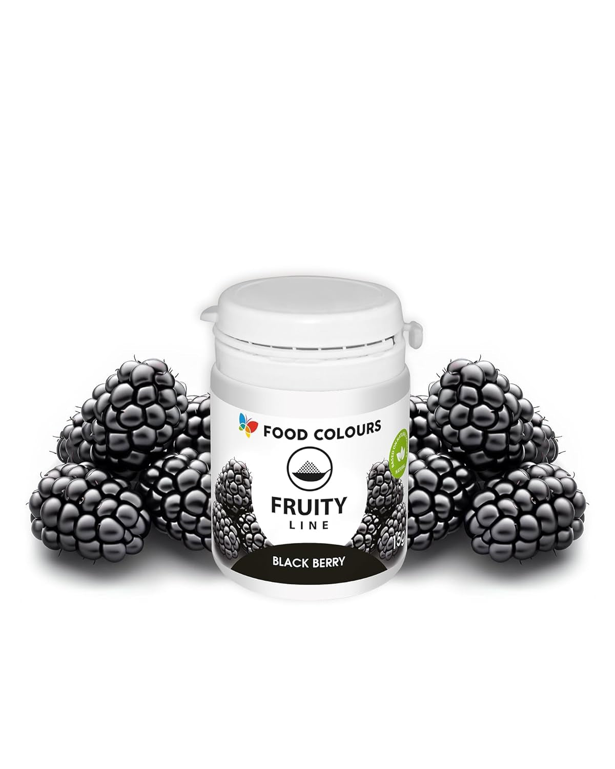 Potravinářské barvivo práškové přírodní barvivo Fruity Line BORŮVKA 20G přírodní barvivo prášek do krémů poleva piškotového těsta v prášku potravinářské barvivo do nápojů želé