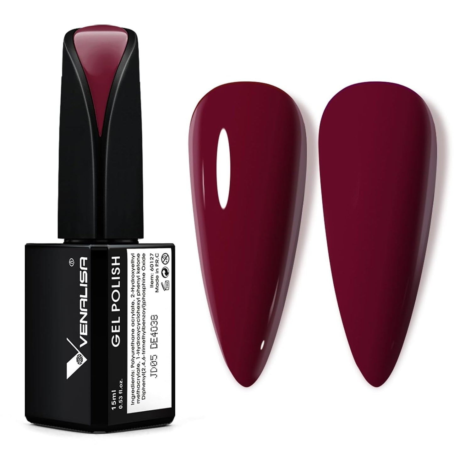 VENALISA Korálově oranžový UV lak na nehty 15 ml gelový lak na nehty pro UV lampu na nehty Průhledný gel lak na nehty Coral Orange Modely pro vlastní design nehtů