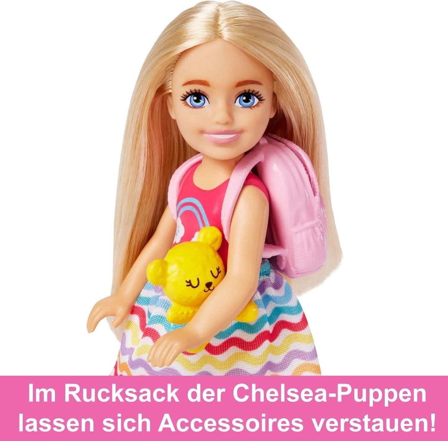 Barbie Toy Panenka Chelsea a doplňky Pes Cestovní sada 6 kusů včetně stojanu HJY17 Naty Shop Dolls