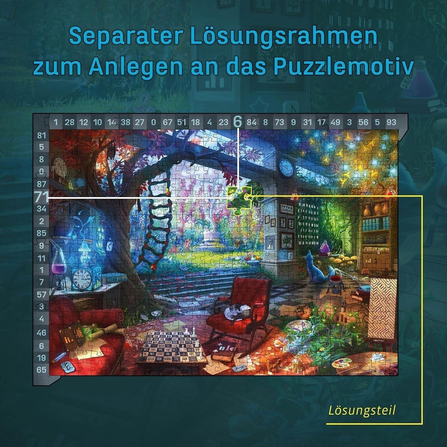 KOSMOS 683979 EXIT® Puzzle: 500dílné puzzle Hidden Studio pro dospělé a děti Puzzle 10+ v únikové místnosti pro začátečníky Puzzle Naty Shop