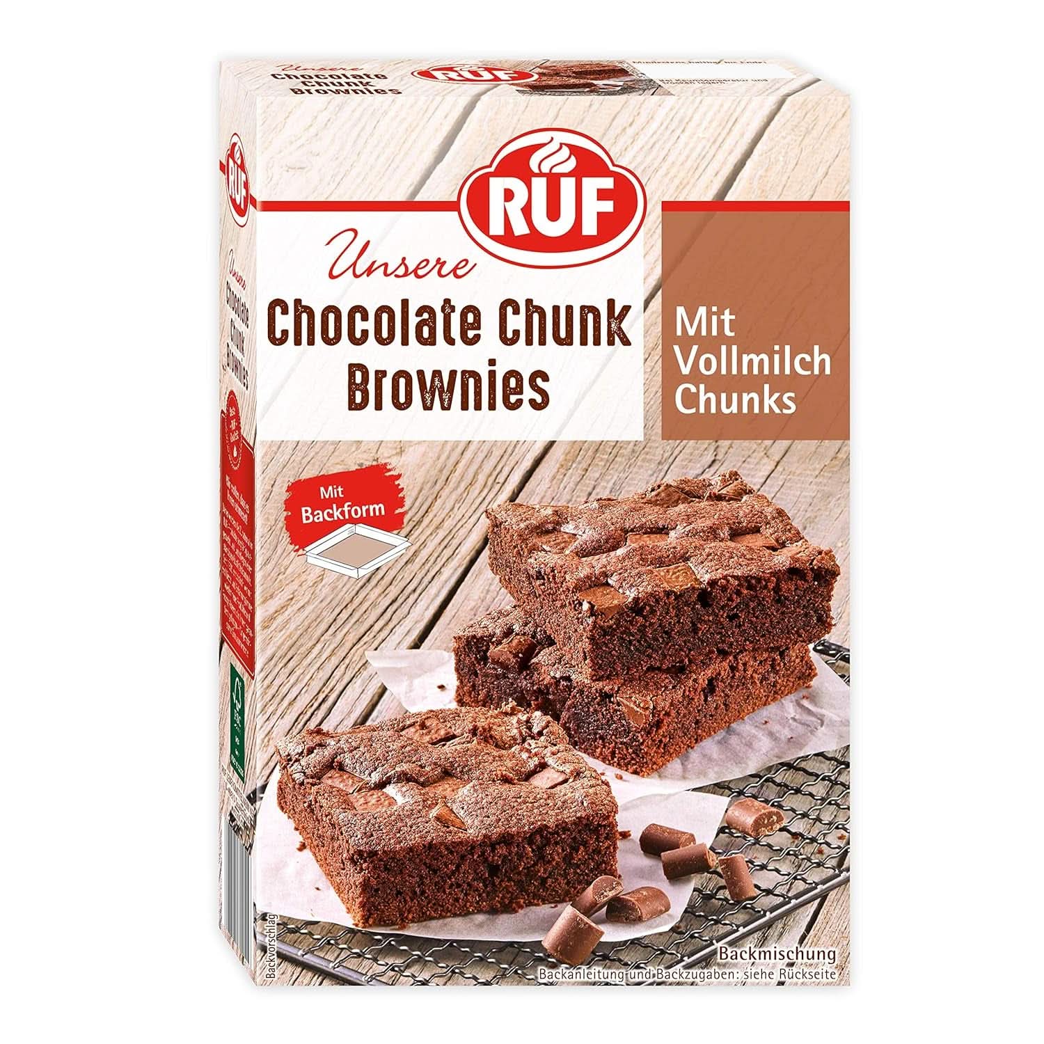 Brookies RUF, ostružinová směs a sušenky, 460 gramů Naty Shop Kitchen 410 gramů čokoládové sušenky