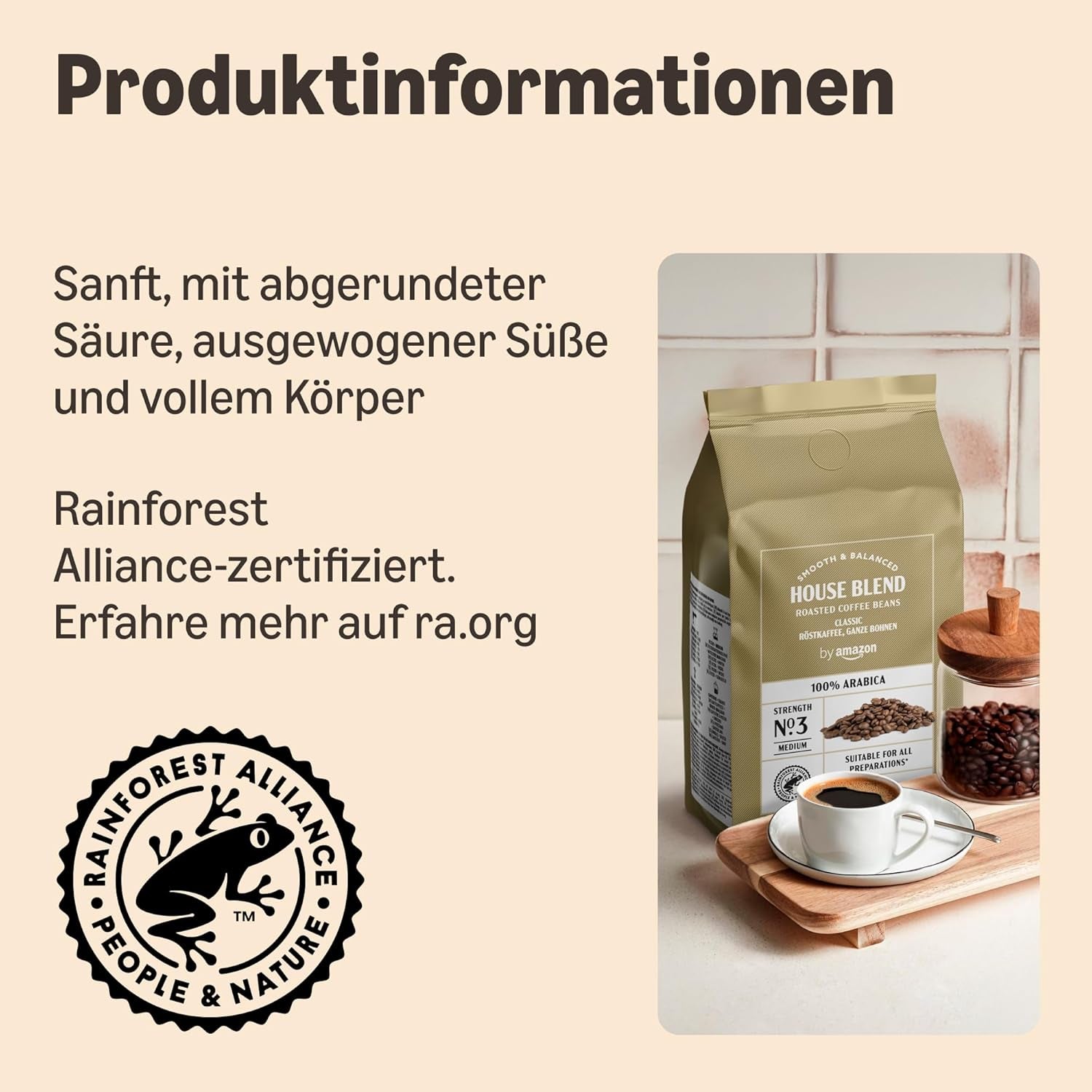 od Amazon Kaffeebohnen, Mittlere Röstung, 100% Arabica, Amaretto, 2 kg (2 balení po 1 kg)