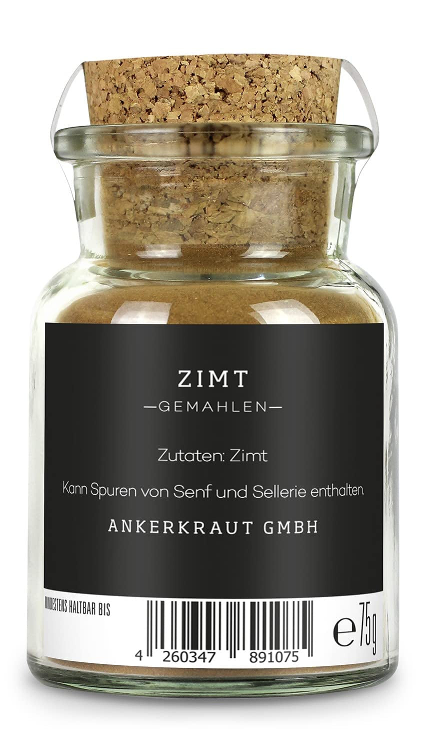 Ankerkraut Zimt, gemahlen, 75 g v Korkenglas