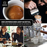 KING'S COFFEE - BLACK EDITION - 1 kg Intense smetanová zrnková káva - Káva s nízkou kyselostí - Malá dávka pražená z Itálie - Silná zrna Arabica Espresso (směs) pro plně automatické a portafiltrační stroje