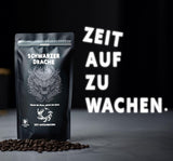 Black Dragon Espresso 100% Robusta - Extra silná pražená kávová zrna - Velmi silná a plná káva s vysokým obsahem kofeinu - Velmi silné espresso