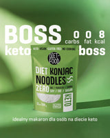 Dietní nudle Shirataki | Nízkosacharidové nudle Konjac | 200 gramů veganské nízkokalorické dietní nudle bez tuku bez sóji bez lepku ve vodě rozpustné