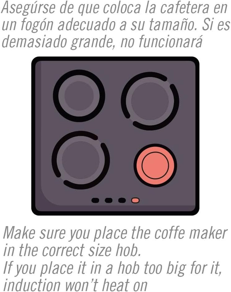 Indukční espresso NERTHUS FIH 833 na 3 šálky, klasický italský espresso kávovar