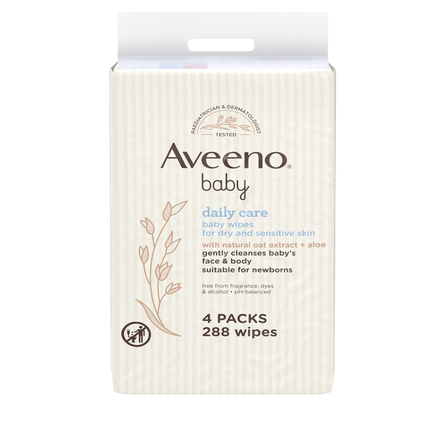 Vlhčené ubrousky pro každodenní péči, jemně a účinně čistí citlivou pokožku, Baby Essentials, bílé, 12 kusů (celkem 864 ubrousků)