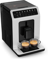 Krups EA897B Evidence ECOdesign automatický kávovar na espresso, funkce automatického espressa a cappuccina, technologie Quattro Force, šálky na mléko jedním dotykem, 8 předvoleb, mléčný systém, 1450 W