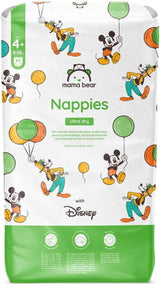 Značka Amazon: Mama Bear Disney Ultra Dry plenky, velikost 3 (4–9 kg) – měsíční krabička, bílá, počet 172 (2 balení po 86)