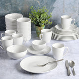 Porcelánová sada nádobí Zen Buffet, servis pro 6 (30 kusů), bílá (šálky)