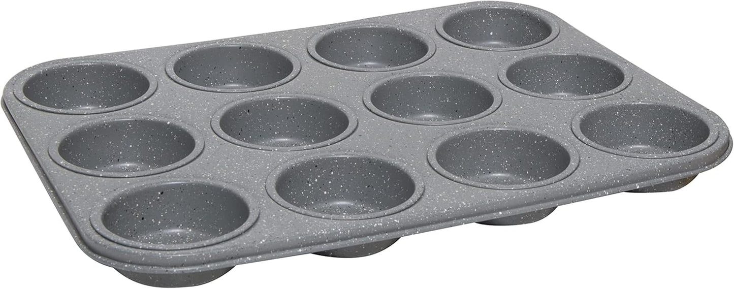 Masterchef MCA-MUF Muffinform Für 12 Cupcakes Muffinblech Aus Karbonstahl, Nerezová ocel, Stahl Formy a plechy na pečení Naty Shop