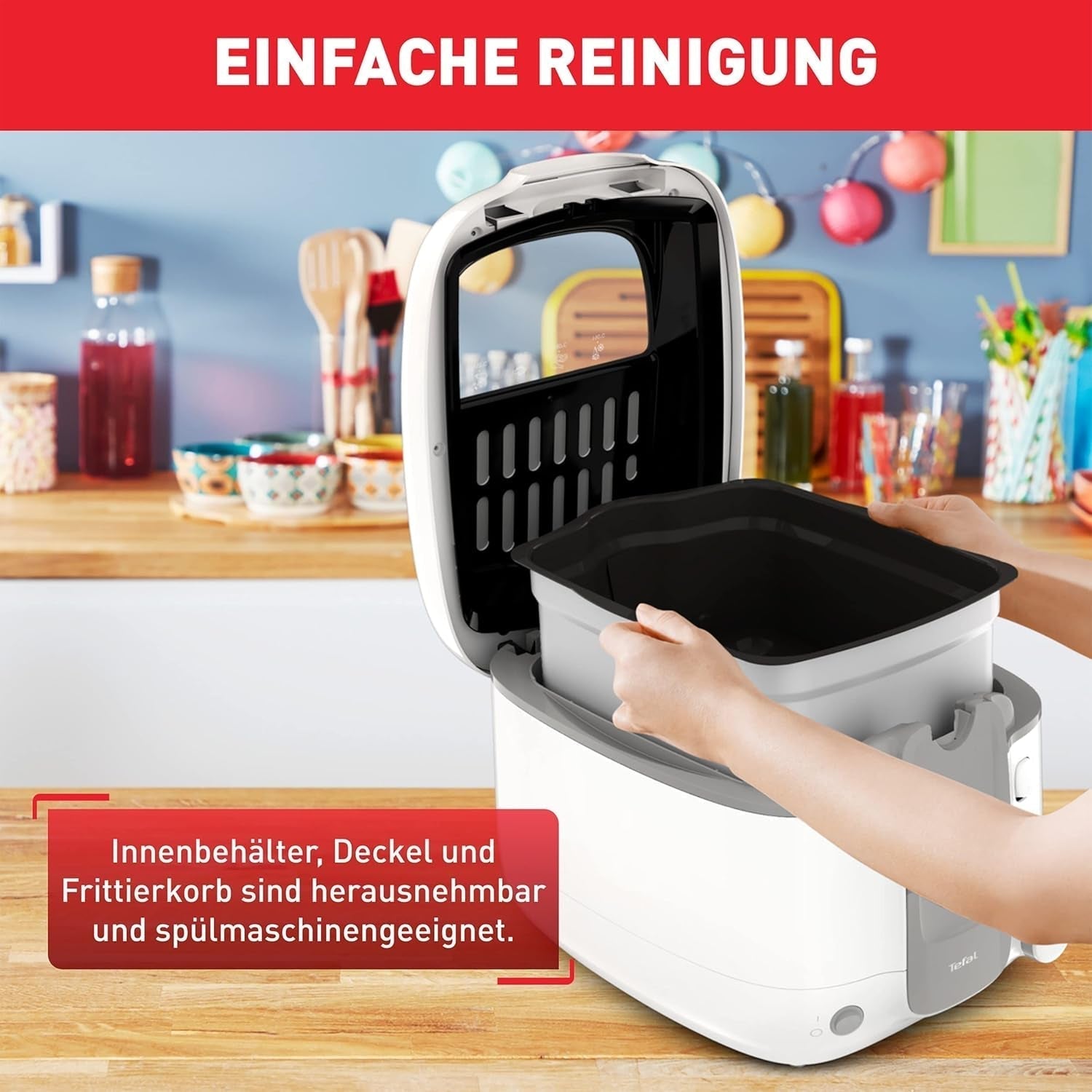 Fritéza Tefal Super Uno Access, objem 2,2 l, díly vhodné do myčky, pachový filtr Spotřebiče Naty Shop