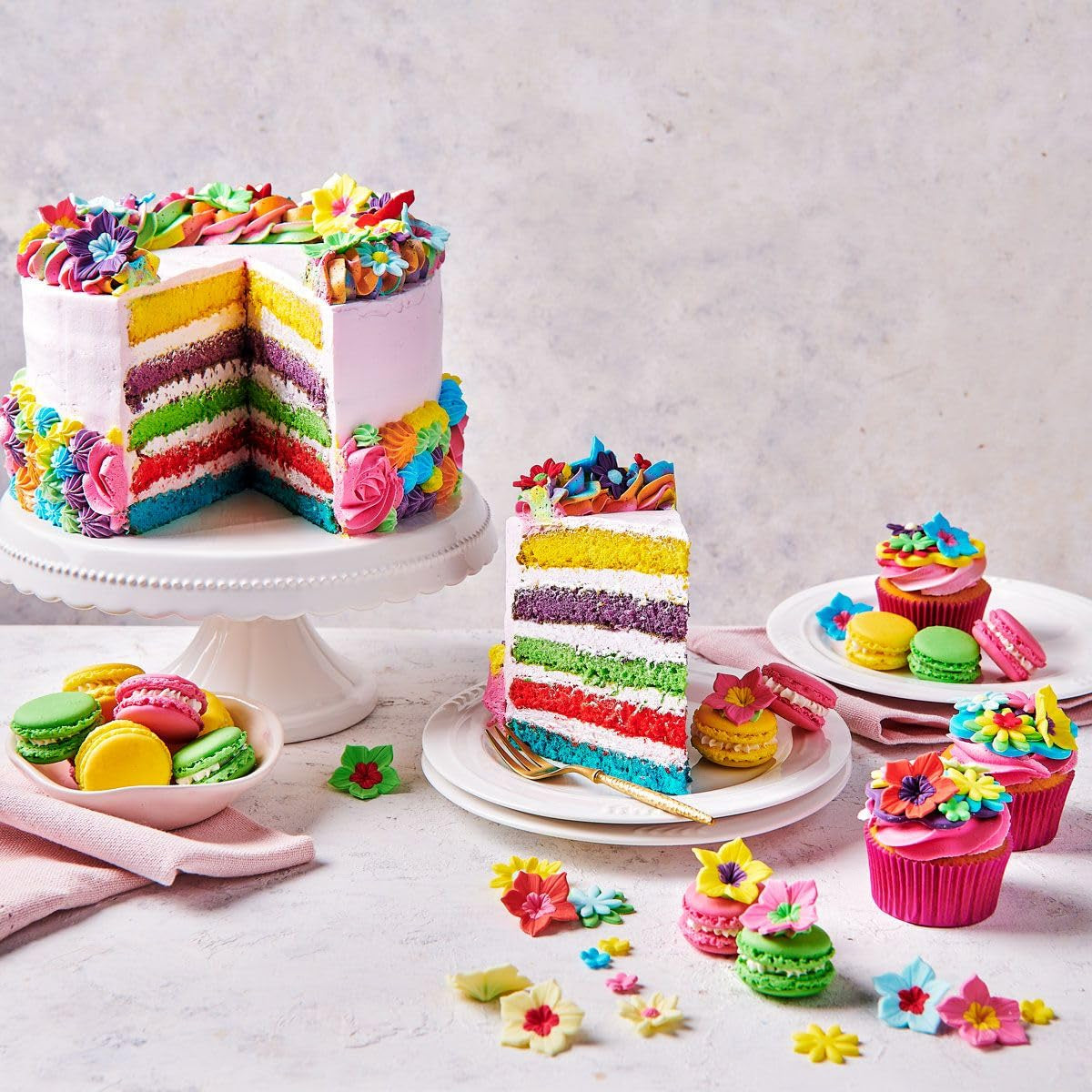 Potravinářské barvivo Funcakes Gel Denim Blue: Vysoce koncentrované potravinářské barvivo na těsto, krém, fondán, marcipán, pečivo, snadné dávkování, jednotlivé kapky pro vytvoření zářivých barev, Halal, 30g