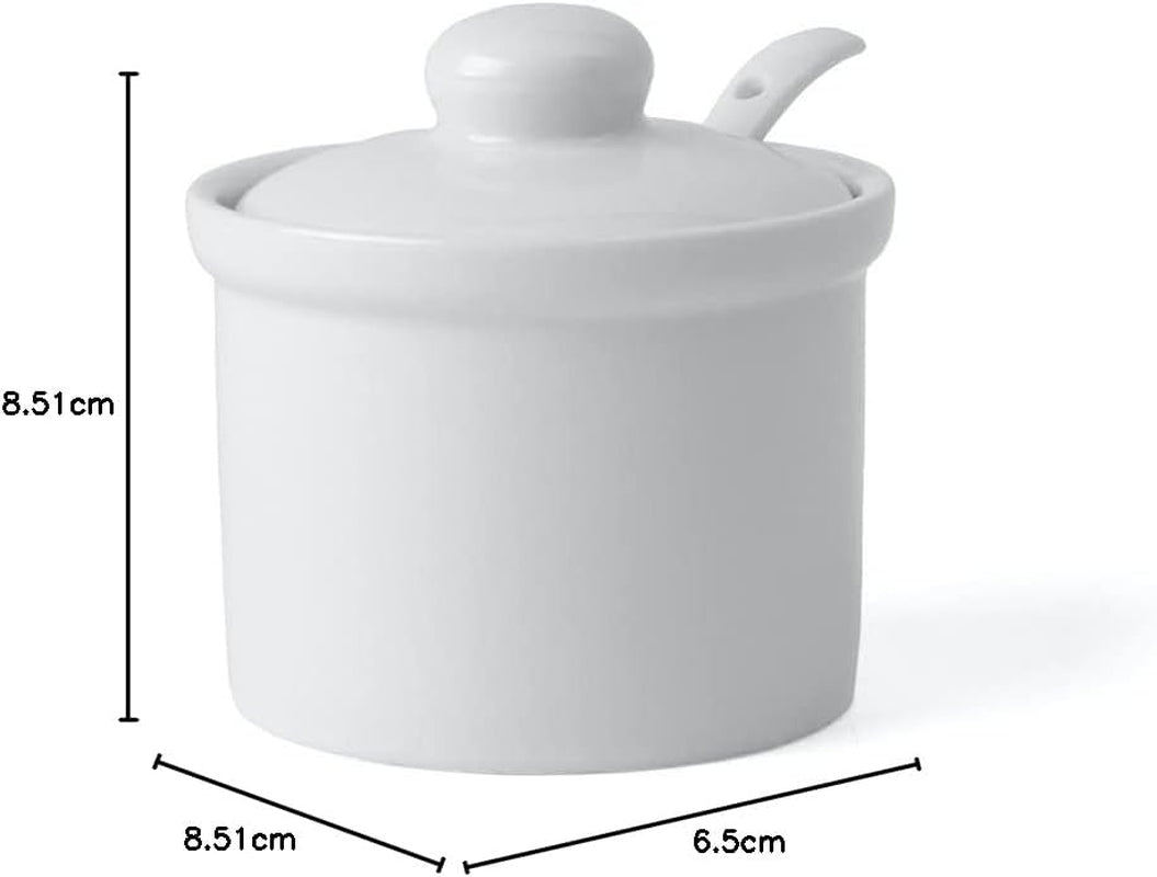 Holst Porcelain AT 216 FA1 Kanystr 0,17L Sud se lžičkou, bílý, 8,5 x 8,5 x 6,5 cm