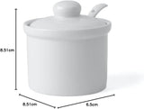 Holst Porcelain AT 216 FA1 Kanystr 0,17L Sud se lžičkou, bílý, 8,5 x 8,5 x 6,5 cm