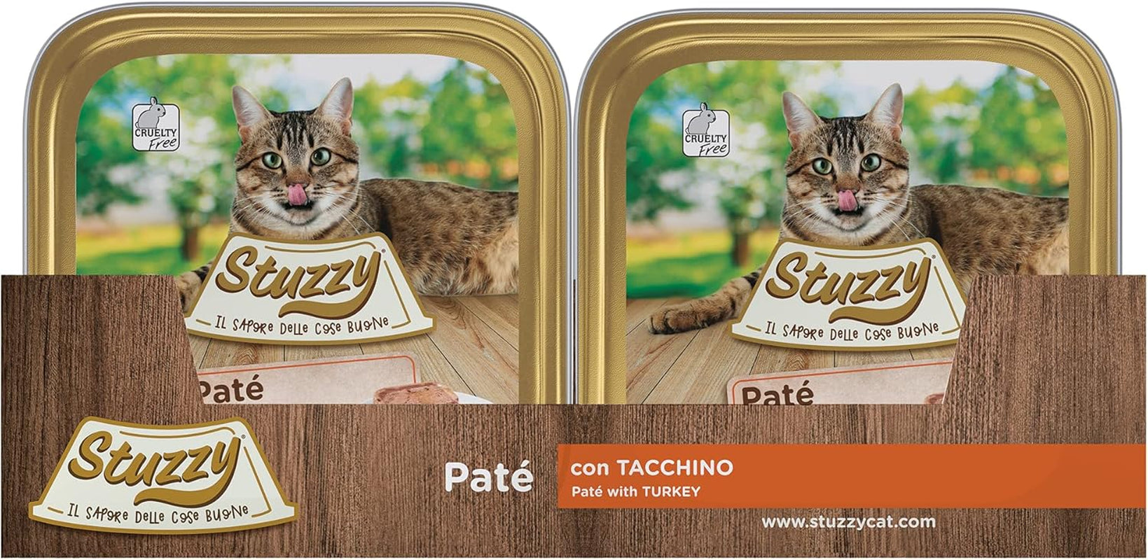 Mister Nassfutter für ausgewachsene Katzen, Turecko, Line Pastete und Fleisch in Stücken, celkem 3,2 kg (32 Becher x 100 g)