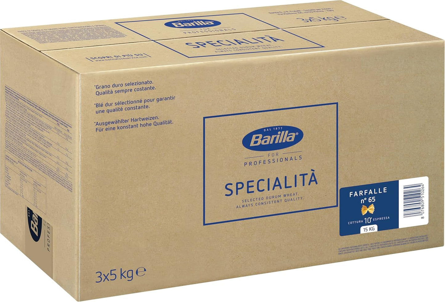 Těstoviny Barilla Farfalle n. 65,5 kg
