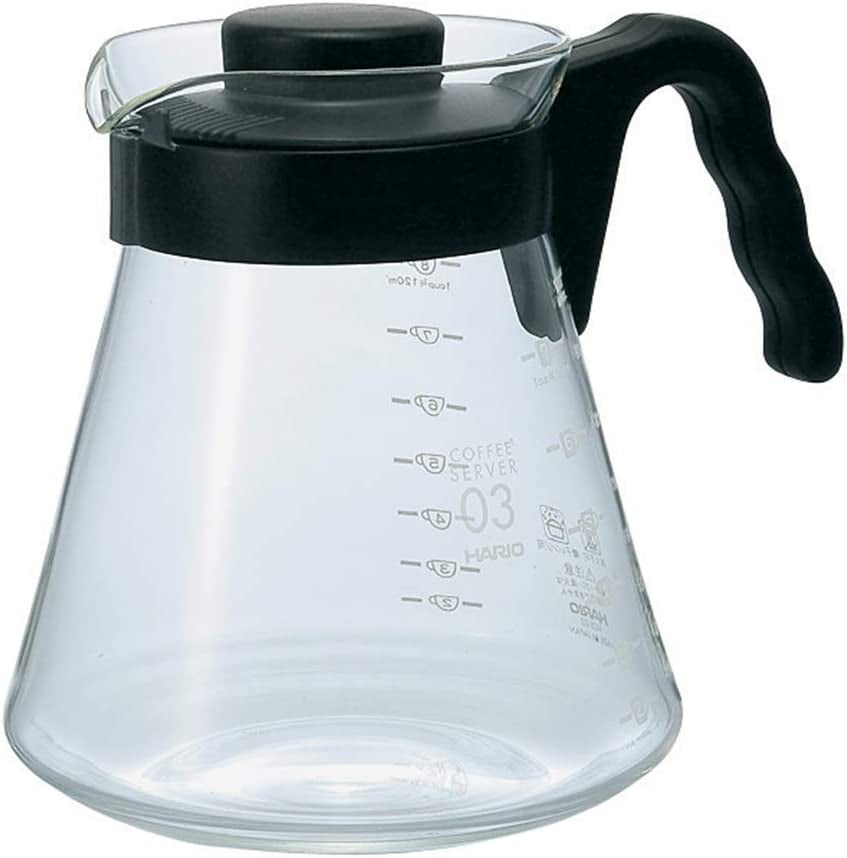 4977642019126 Karafa na servírování kávy V60 700 ml VCS-02B, sklo, bezbarvá, 17,3 x 14,1 x 13 cm