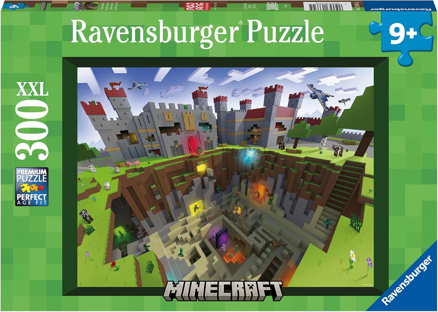 Puzzle Ravensburger pro děti 13334 - Minecraft Cutaway - 300 dílků Puzzle Minecraft XXL pro děti od 9 let Puzzle Naty Shop Single