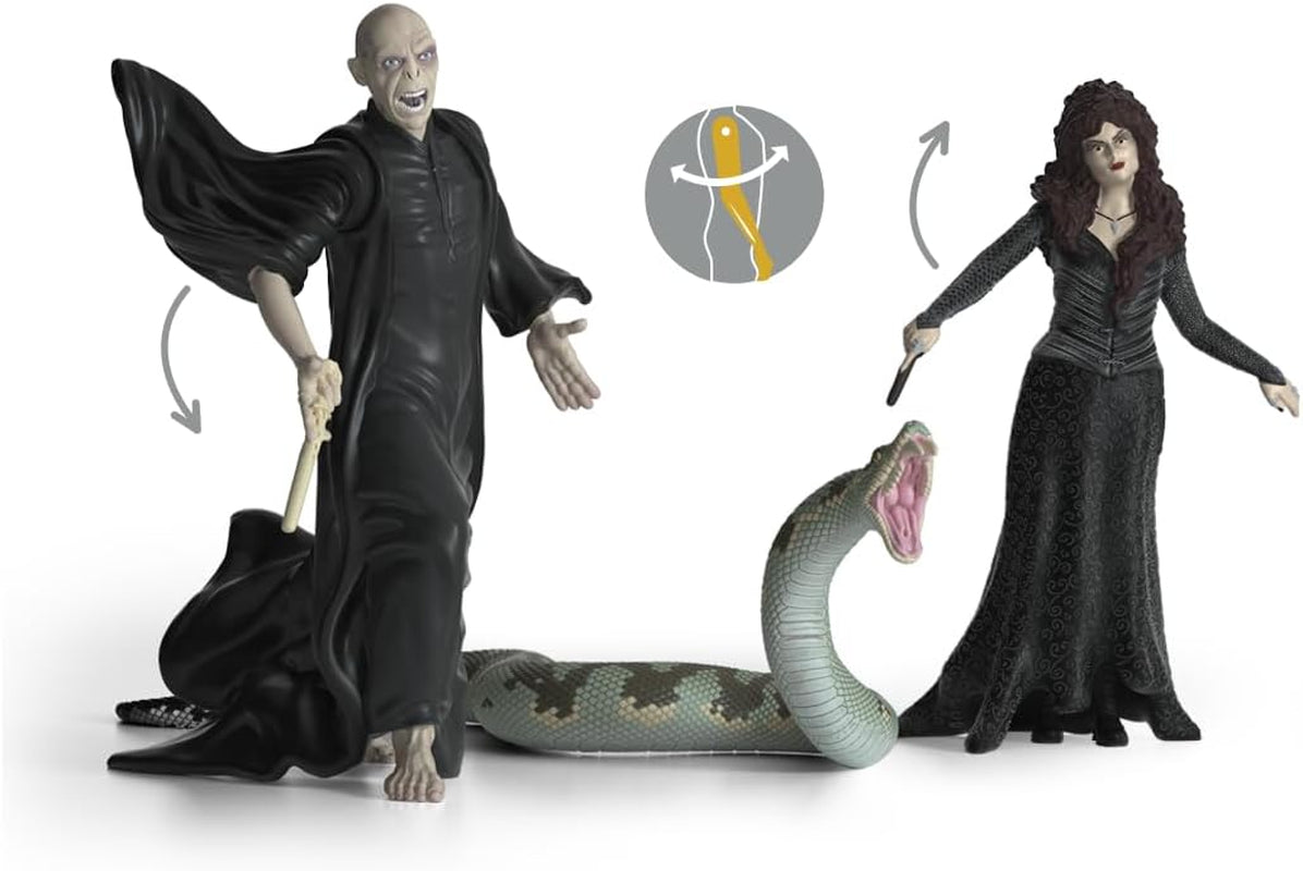 Schleich 42684 Lord Voldemort, Nagini & Bellatrix Lestrange, Od 6 let, HARRY POTTER - hrací figurka, 21 X 16 X 18 cm Akční figurky Naty Shop