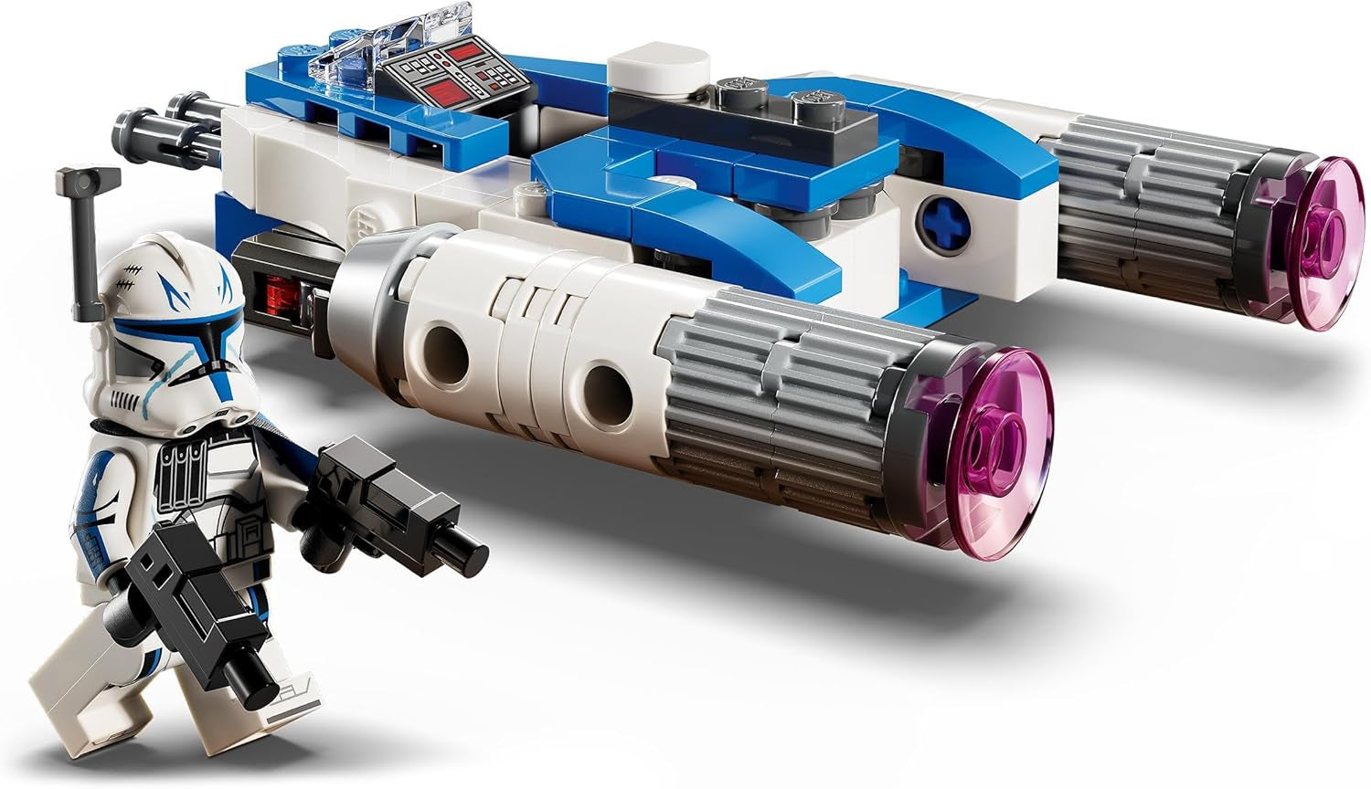 LEGO Star Wars Kapitán Rex Y-Wing kostky na stavbu kostek sběratelské hvězdné lodi Nápad na dárek pro chlapce a dívky od 6 let 75391 Stavebnice Besuche den LEGO-Store