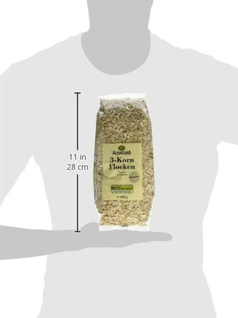 Bio 3-Korn Flocken, 500 G Cereálie Naty Shop