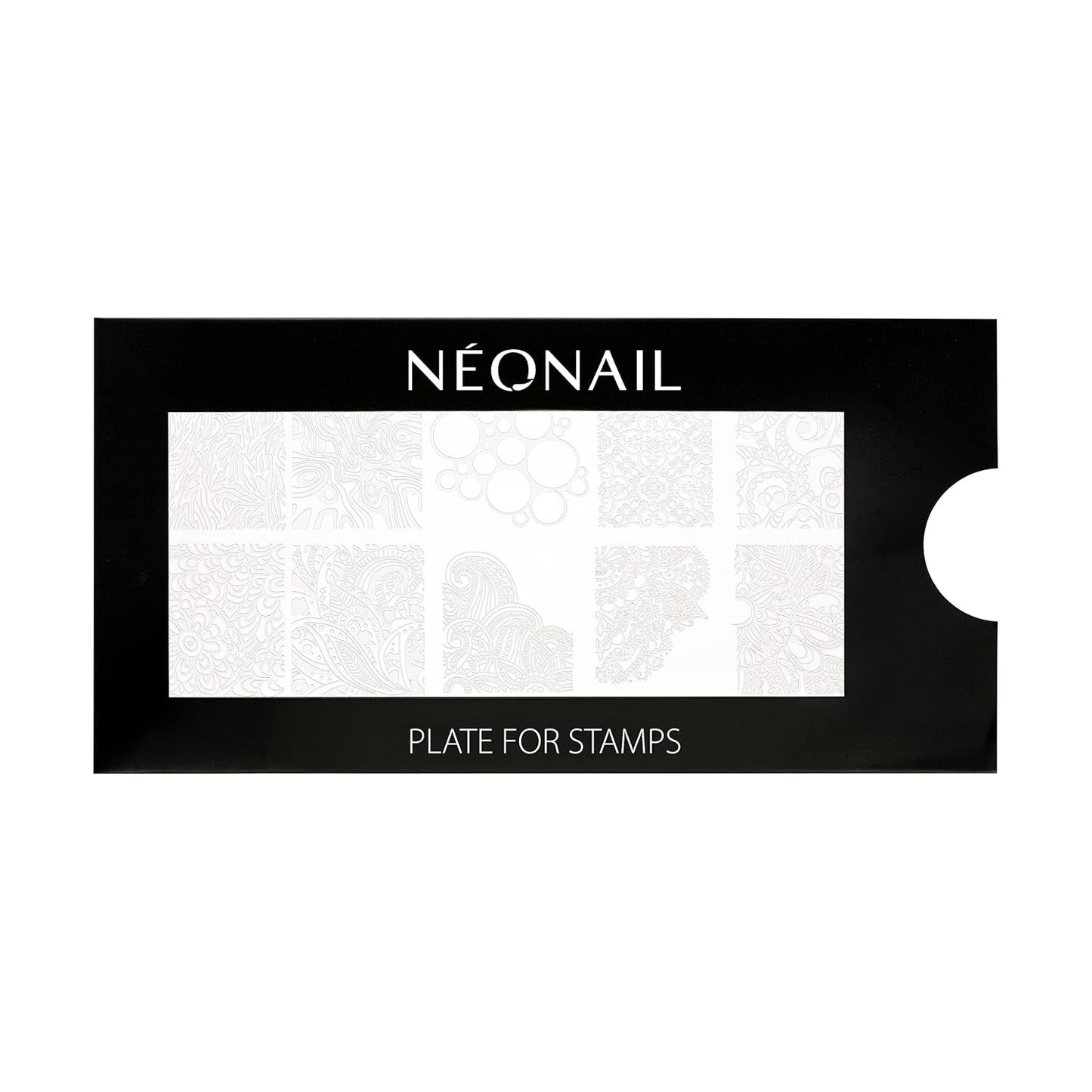 NÉONAIL Nagel Stempel Mit Schaber - Nägel Selber Machen - Razítko na nehty - Nageldesign Für Nagel Schablone - Francouzské nehty Stempel - Silikon Nagelstempel