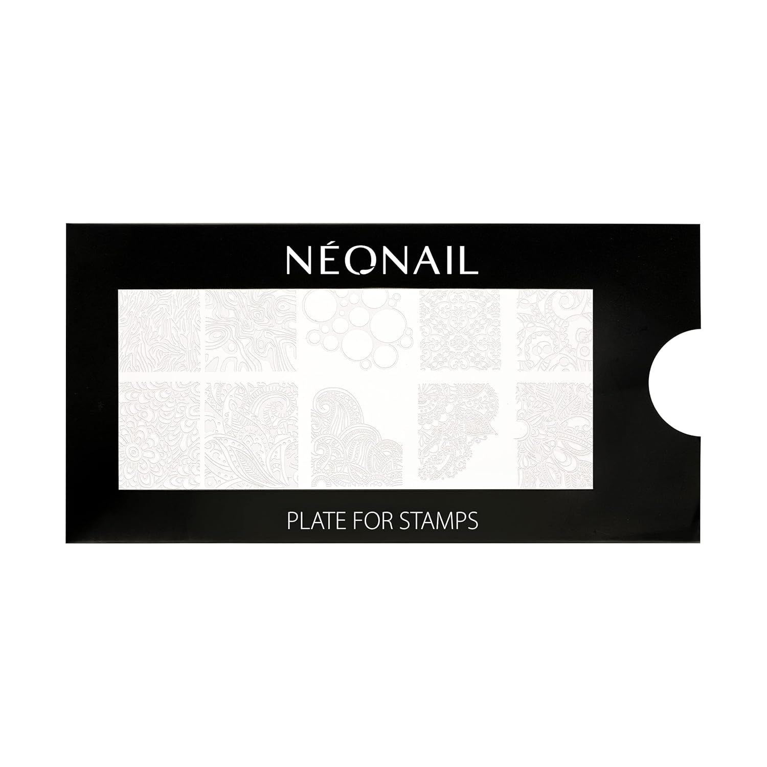 NÉONAIL Nagel Stempel Mit Schaber - Nägel Selber Machen - Razítko na nehty - Nageldesign Für Nagel Schablone - Francouzské nehty Stempel - Silikon Nagelstempel