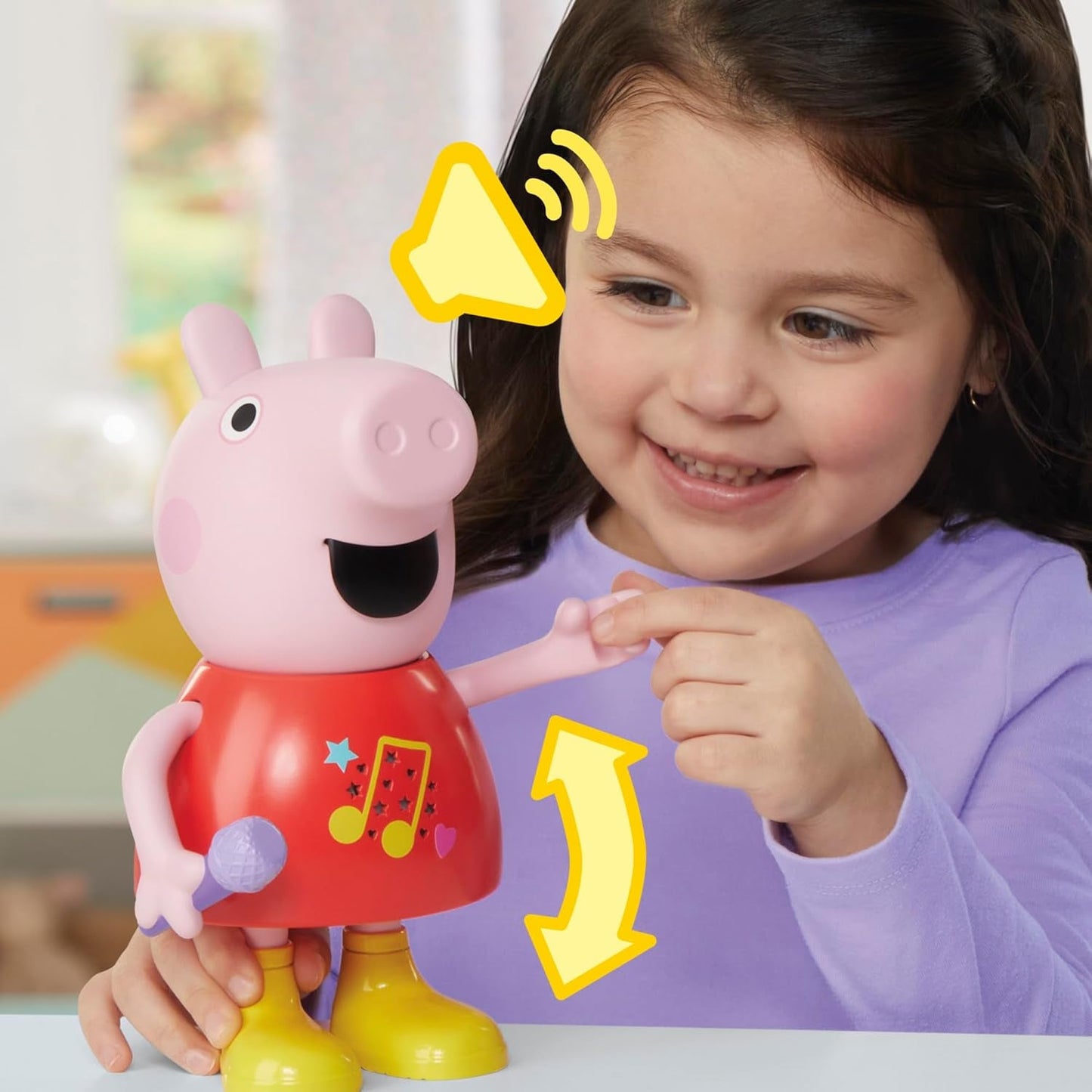 Panenka Peppa Pig, mluvící a zpívající, růžová, 20 cm