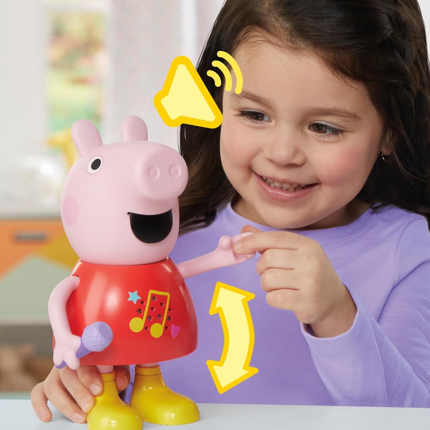 Panenka Peppa Pig, mluvící a zpívající, růžová, 20 cm