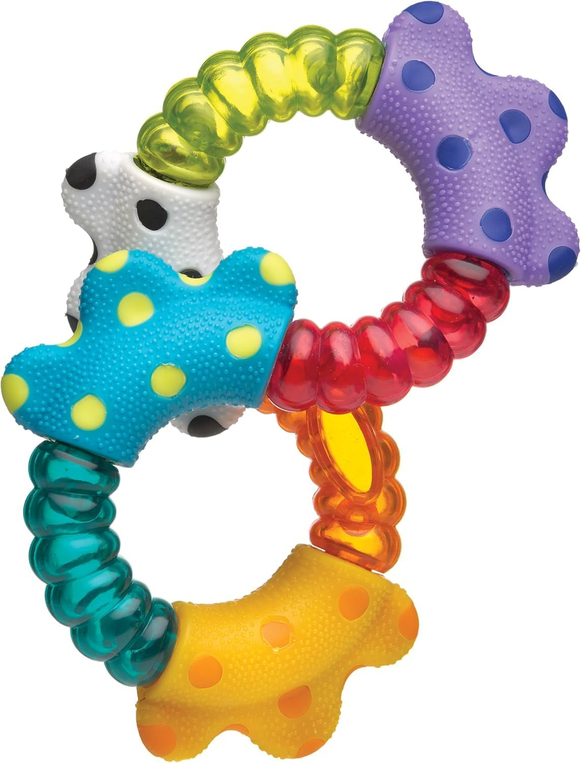 Playgro Rattle Super Shaker - chrastící míček pro miminka - chrastící míček - chrastící míček pro děti - chrastící míček - motorika - dětská hračka - motorika pro miminka - barevné Bebe Naty Shop Toys Click and twist chrastítko