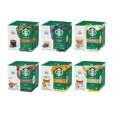 STARBUCKS Probierset, Mixed Cup Variety Pack od Nescafé Dolce Gusto Kaffeekapseln 6 x 12 (72 kapsel) – Exklusiv bei Amazon