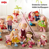 Měkká panenka HABA Annelie - Měkká panenka s upravenými vlásky - S výměnným oblečením - Od 18 měsíců - 30 cm - Lze prát - 1302108001