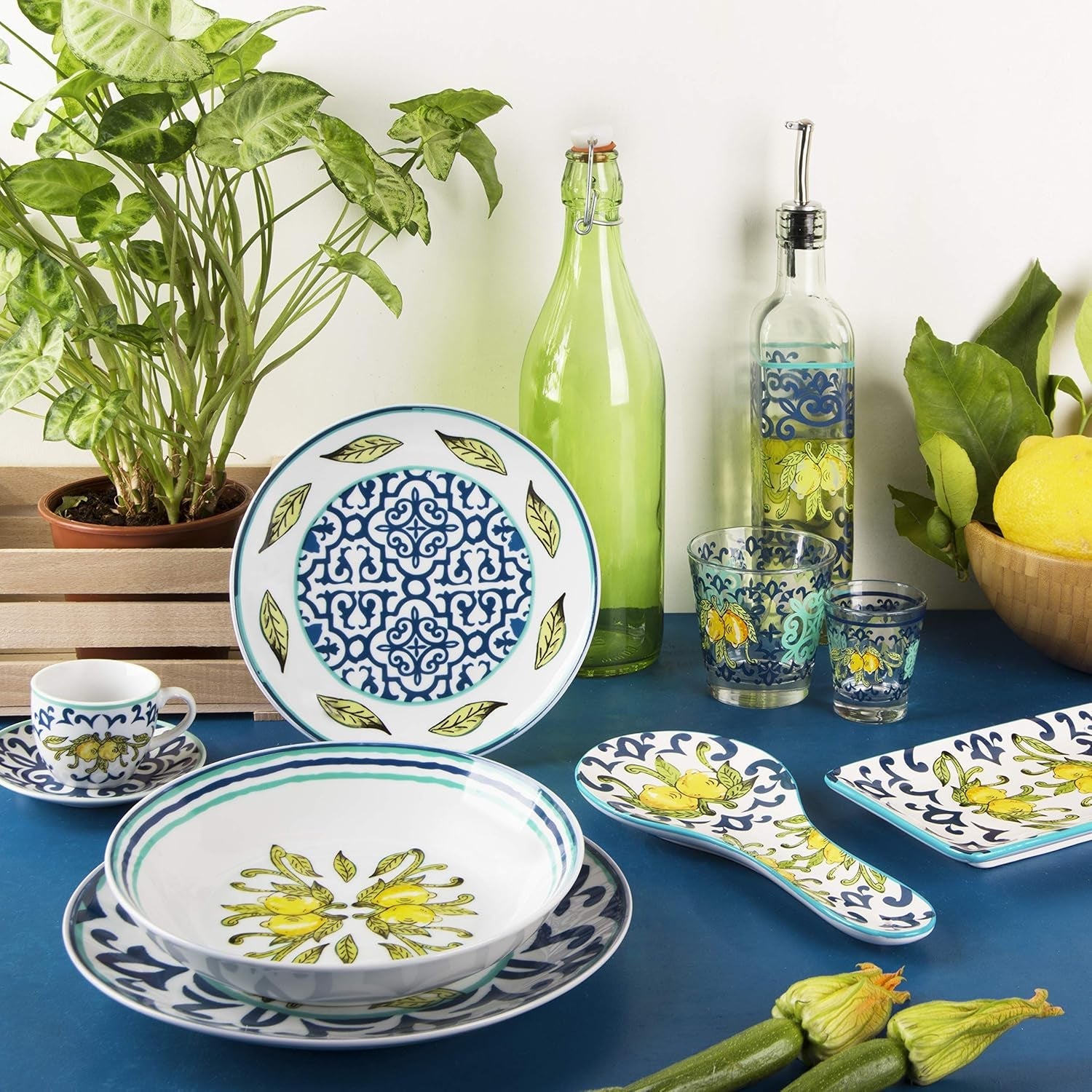 Sada nádobí Excelsa Amalfi, 18 kusů, porcelán