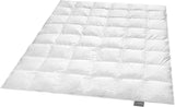 Traumnacht Basic Lehká přikrývka s novým bílým prachovým peřím (60 %) a peřím (40 %), DIN EN 12934, 135 X 200 Cm, Down Pass a certifikace Oeko-Tex, vyrobená podle německé normy kvality Peřiny a přikrývky Naty Shop 90 procent prachové peří / 10 procent peří Střední přikrývka 220 X40 pro celou sezónu