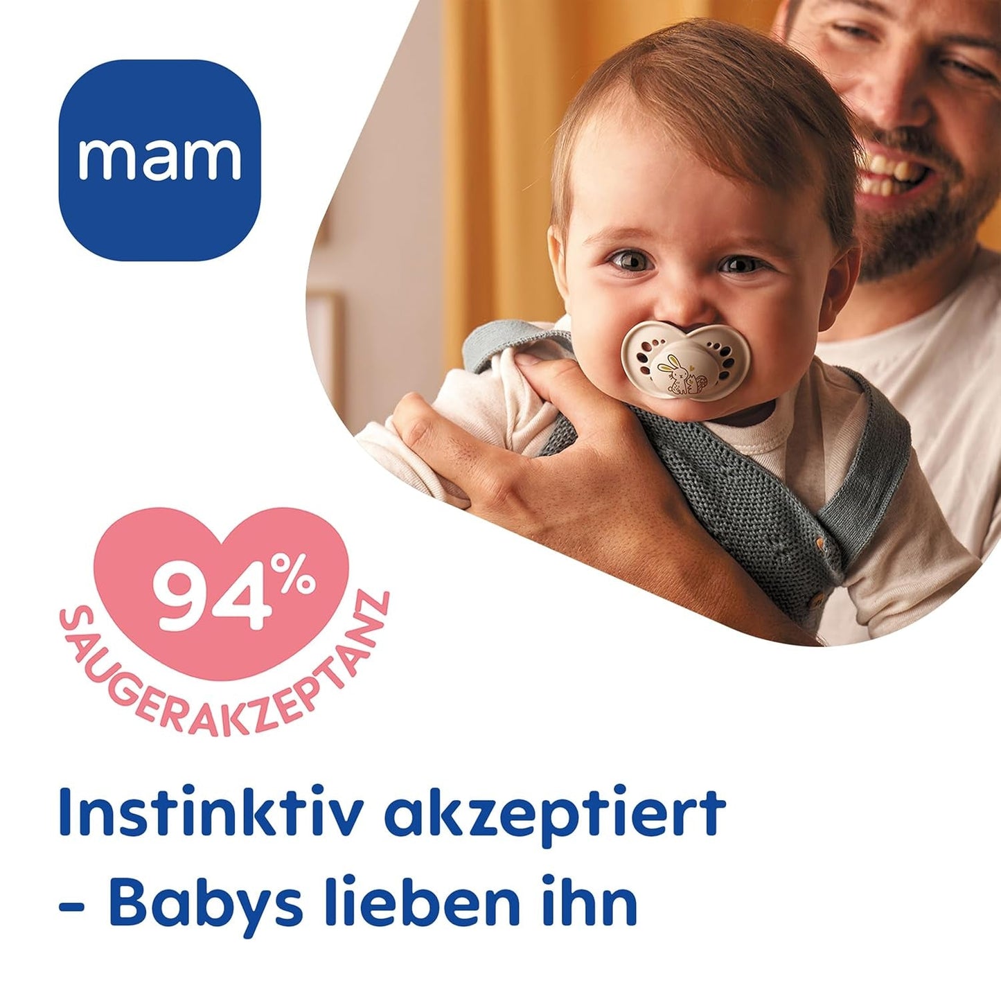 Originální matné dudlíky MAM Day & Night | 6-16 měsíců | Sada dudlíků | Přijetí 94 % | Pomáhá předcházet nežádoucímu zarovnání zubů | Vyvinuto ve spolupráci se zubními lékaři Silicone SkinSoft | Vzor pták/sova | Balení po 4 kusech