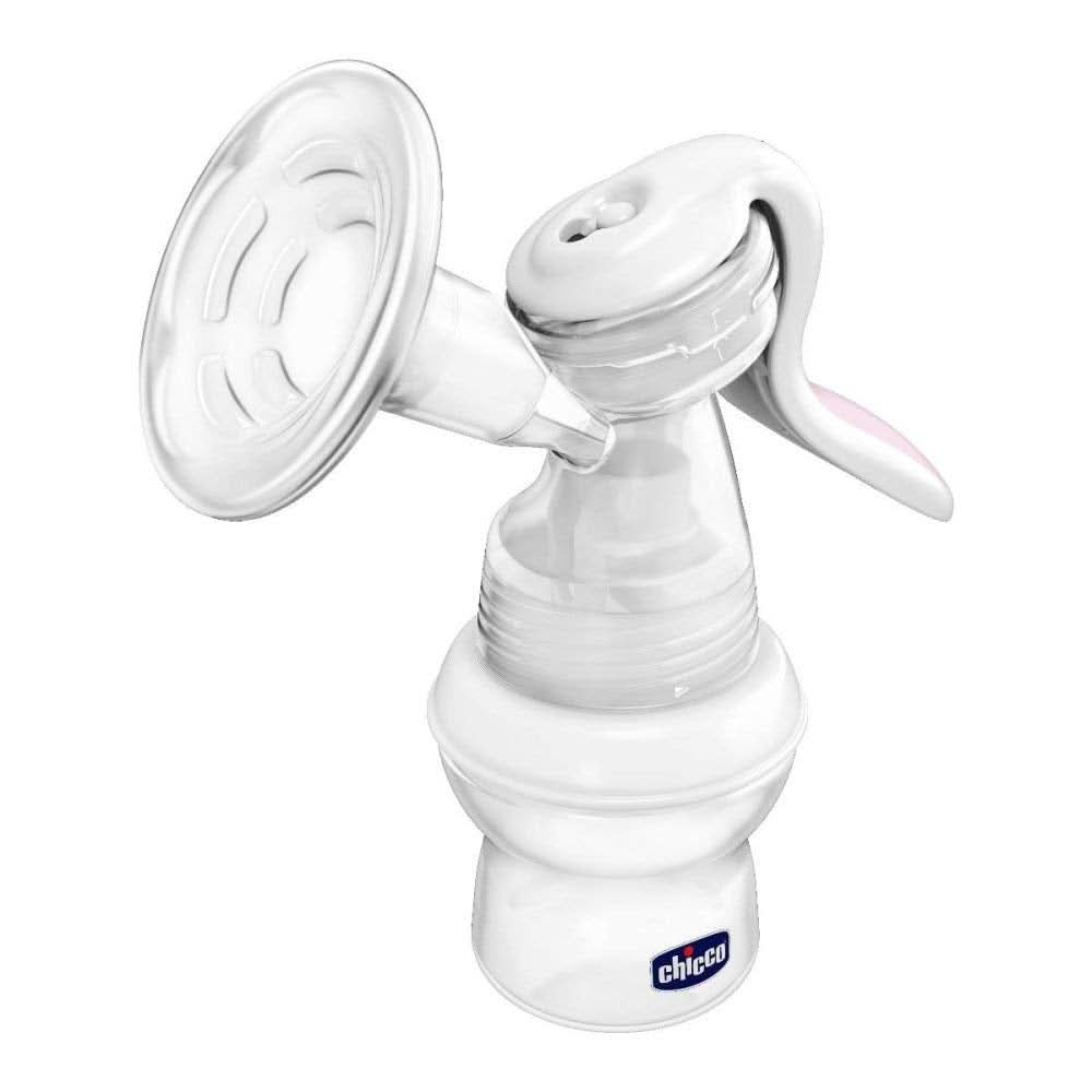 Manuální odsávačka mléka Chicco Natural Feeling se šikmým savičkou a hermetickým uzávěrem se stane kojeneckou lahví - 150 ml Potraviny a doplňky ke kojení Bebe Naty Shop