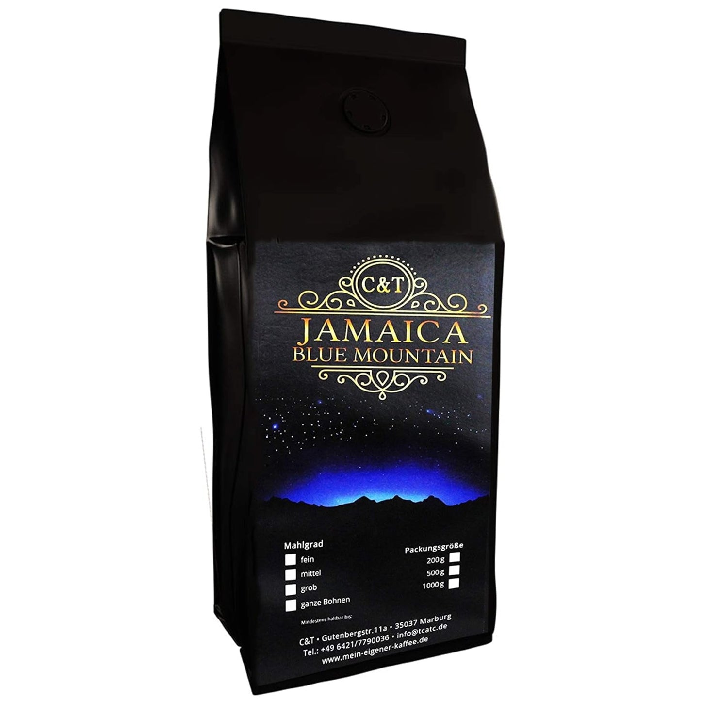 C&T Jamaica Blue Mountain AA Wallenford Estate Kaffee | 500g Ganze Bohnen Sortenrein | Single Origin Rarität aus Jamajka