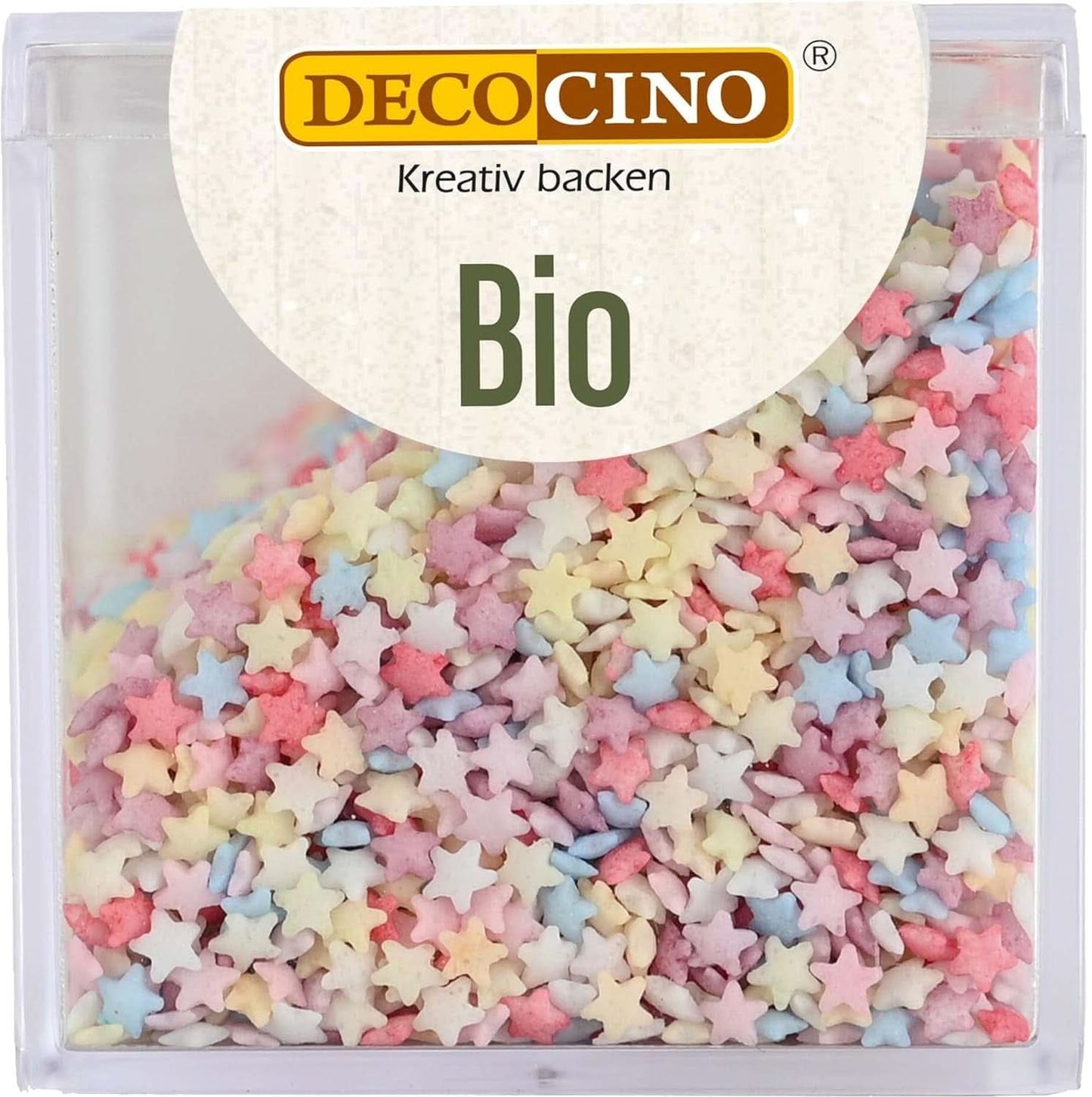 DECOCINO Organic Sprinkle Stars, 50 gramů Sprinkles Naty Shop