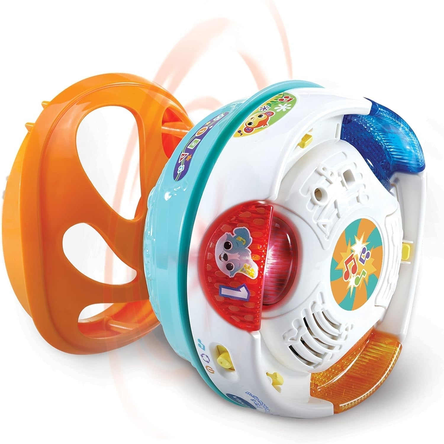 Kouzelný hudební míč Vtech Baby 3 v 1 Samohybná hudba na hraní Interaktivní hračka pro děti 9-36 měsíců Barevné hračky pro miminka Naty Shop