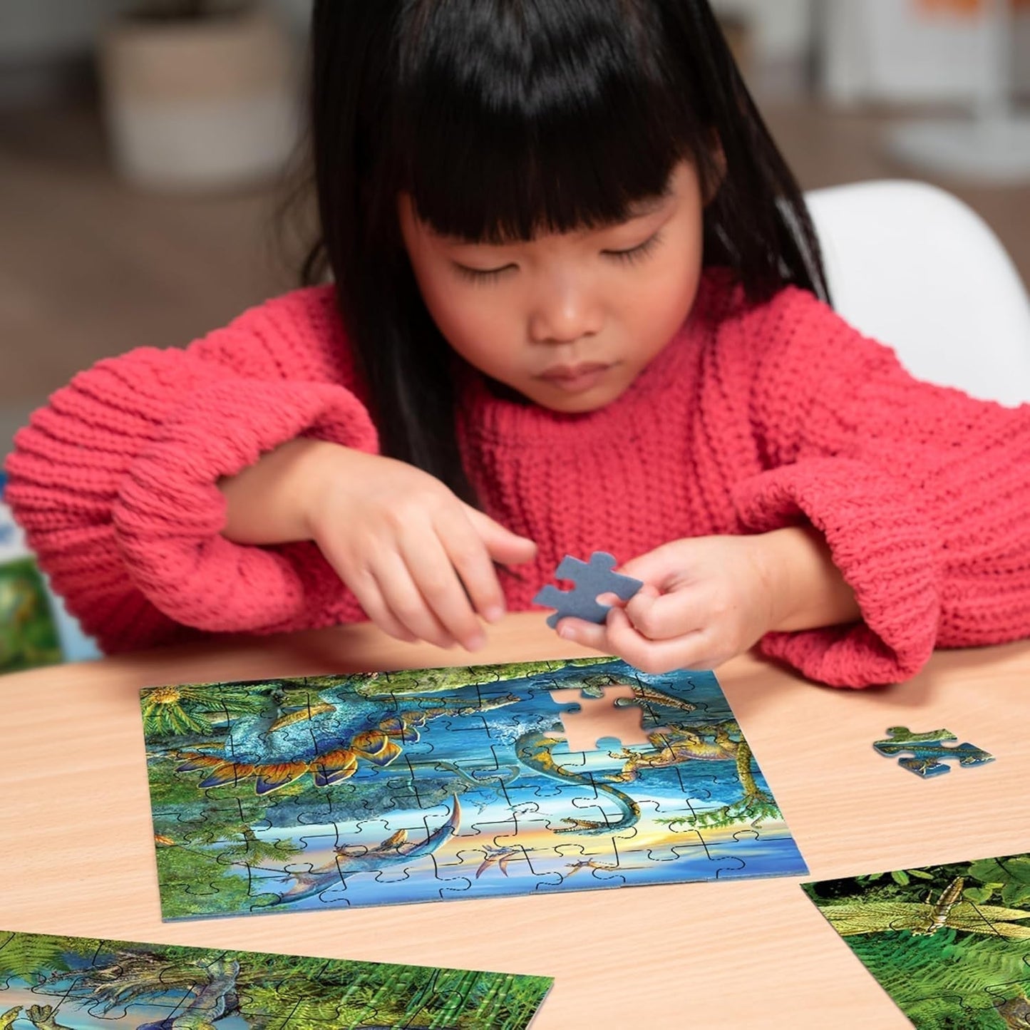 Dětské puzzle Ravensburger - 09317 The Fascination of Dinosaurs - 3x49dílné puzzle pro děti od 5 let Puzzle Naty Shop