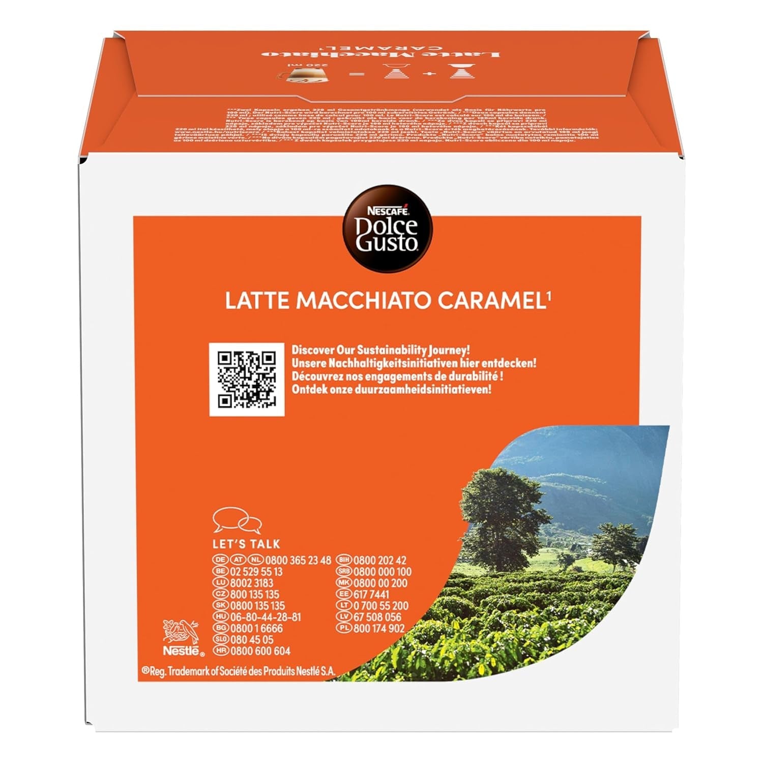 NESCAFÉ DOLCE GUSTO Latte Macchiato Caramel Kaffeekapseln 3er Pack (3 x 16 kapslí)
