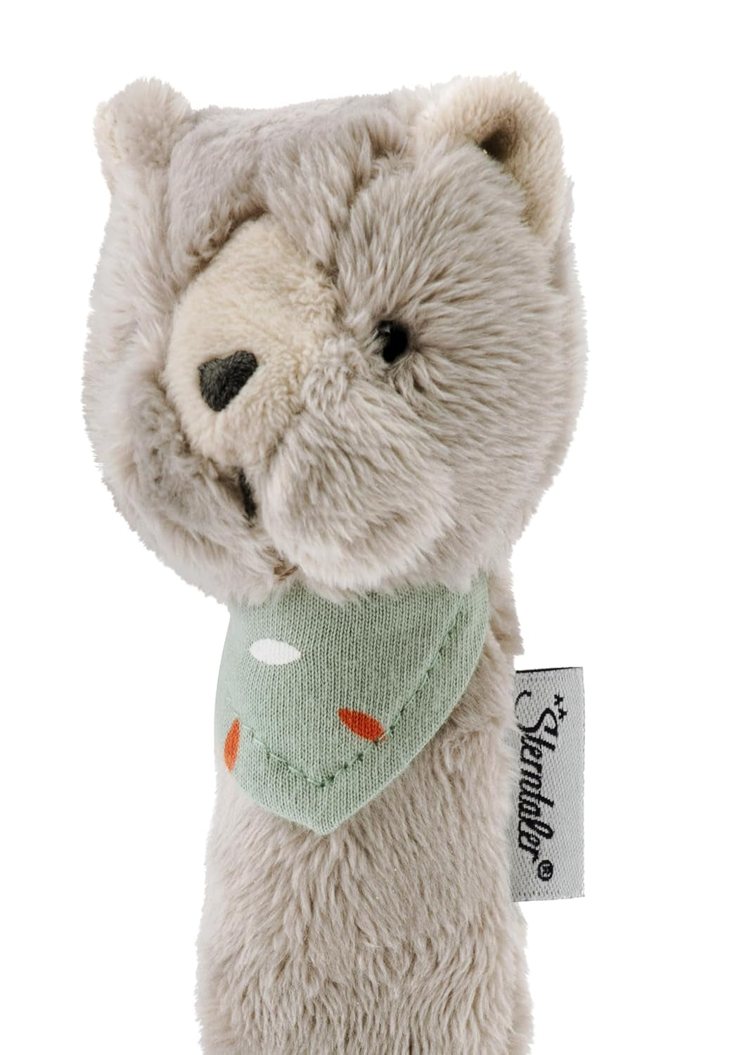 Sterntaler baby pískací kočka Lilly - Měkká fleecová hračka pro miminka - Hračka na uchopení pro miminka - První pokusy o uchopení a hraní, šedá Bebe Toys Naty Shop