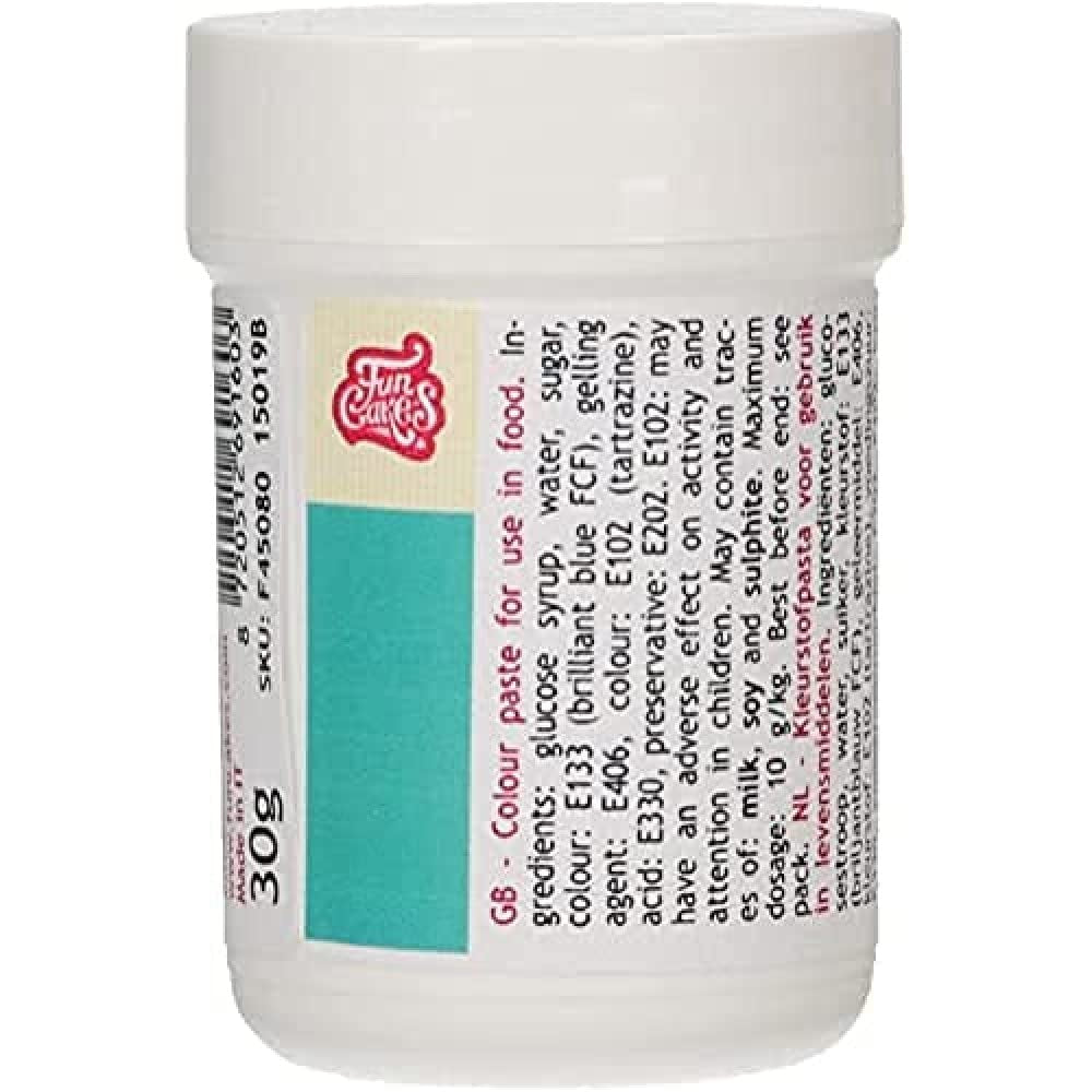 Koncentrované potravinářské barvivo Funcakes Paste Color Royal Blue; na těsto, krém, fondán, marcipán, těsto, modelovací pastu a květinovou pastu. Halal a košer. 30 g
