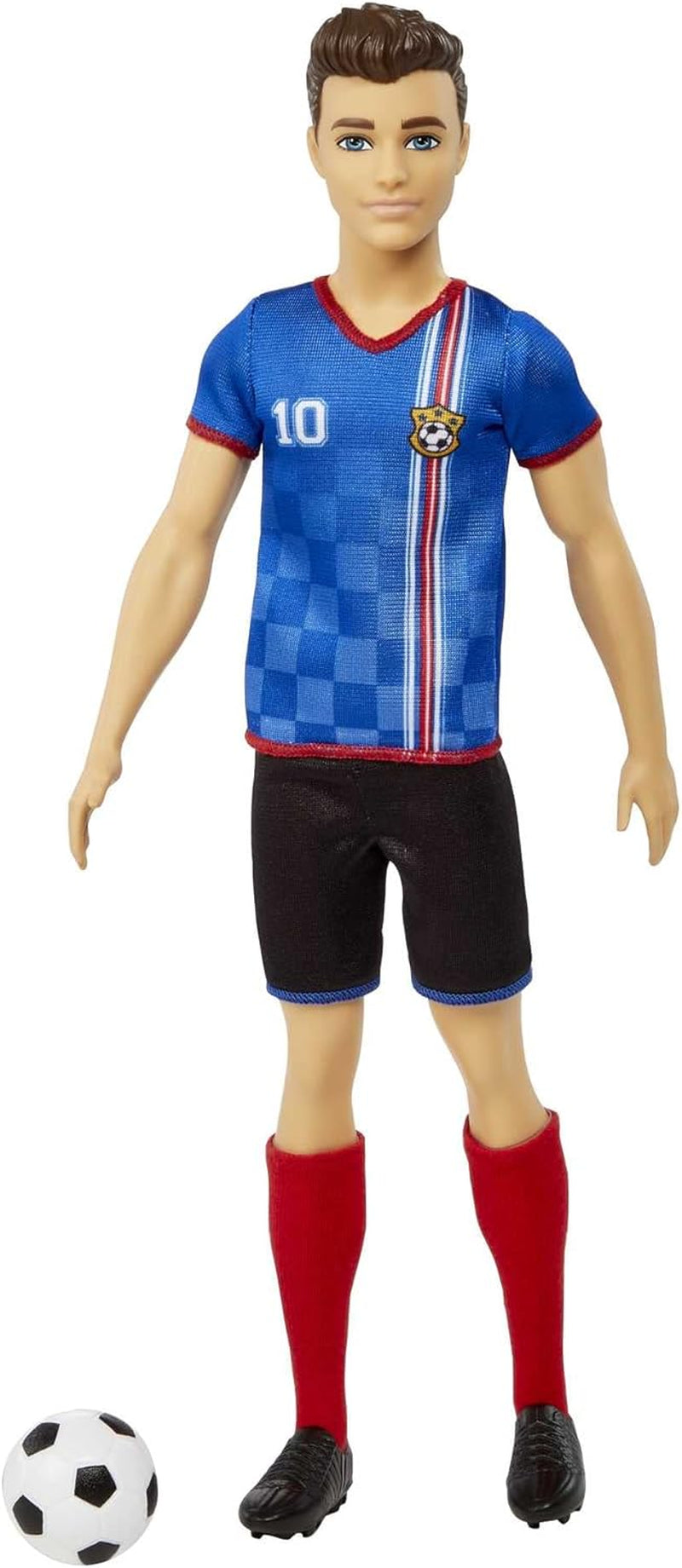 Barbie Série Můžete být čímkoli Panenka Ken Fotbalista Hnědé vlasy Panenka Ken Modré tričko Fotbal 1X Panenka Ken Fotbal Dětský dárek 3 roky staré hračky Hcn15 Naty Shop Dolls