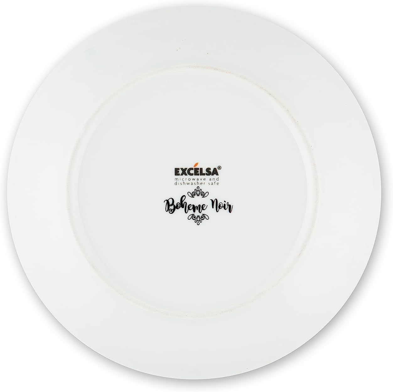 Sada talířů Excelsa Boheme Noir, 18dílná, Porcelán, Schwarz