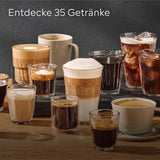Automatický espresso kávovar Siemens EQ700 classic TP715D01, ovládání aplikací, cold brew, intuitivní dotykový displej, až 10 jednotlivých kreací kávy jako oblíbené, automatické čištění párou, 1500 W, stříbrná šedá