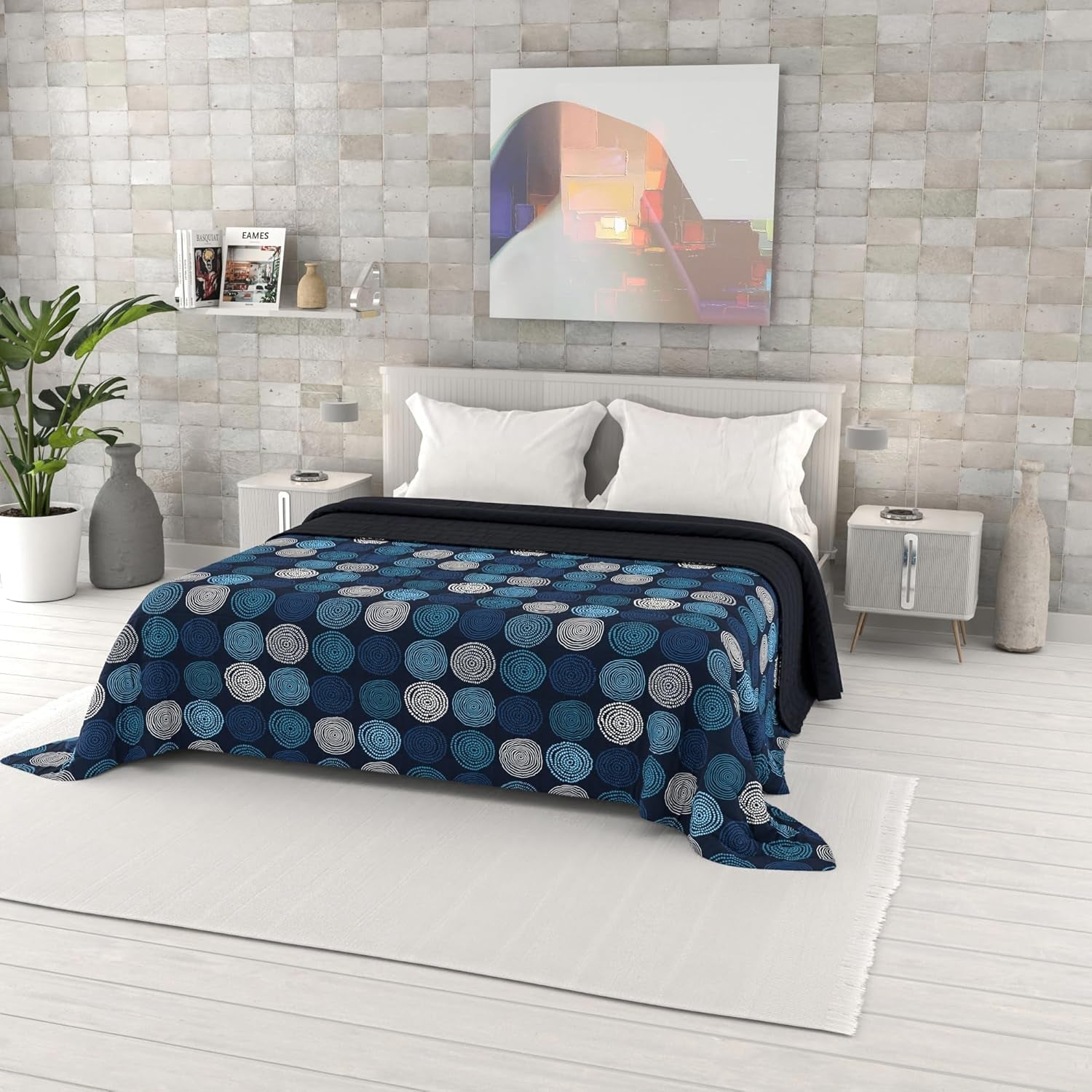 Letní přikrývka s fantasy potiskem, polyesterová výplň, Petals, 260X270Cm Přikrývky a přikrývky Naty Shop Ipnotic 260X270Cm