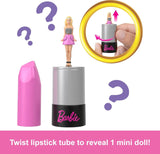 Barbie Mini Barbieland Sada 5 panenek Fashionistas, přibl. Minipanenky s výškou 3,8 cm v rukávech na rtěnku Kolekce překvapení (styly se mohou lišit), panenky JBD26 Naty Shop